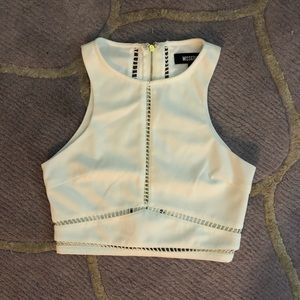 [missguided] high neck crop top